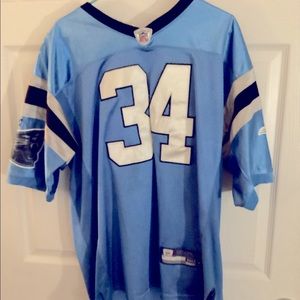 NFL equipment Reebok Carolina panthers sky blue #34 Williams jersey